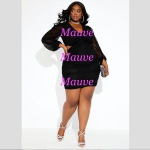 Ashley Stewart // Curvy Girl - The Erica Dress in Mauve - Size 4X